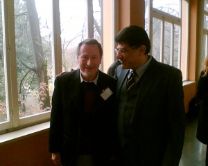 left Prof. Osheroff (Nobelprize in Physics 1996) with Prof El Naschie, Italy 2008